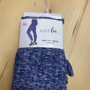 Just Be Blue Leggings 2 Pack size xl